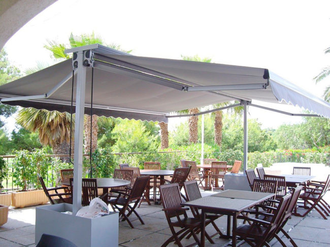 toldo dos aguas brazos invisibles