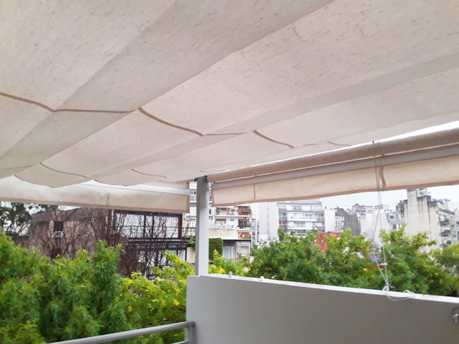 toldo romano terraza palermo
